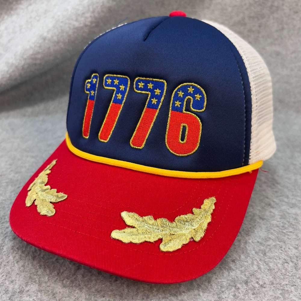 1776 Patriotic Unisex Red Blue Way To Celebrate Trucker Hat Snapback OSFM
